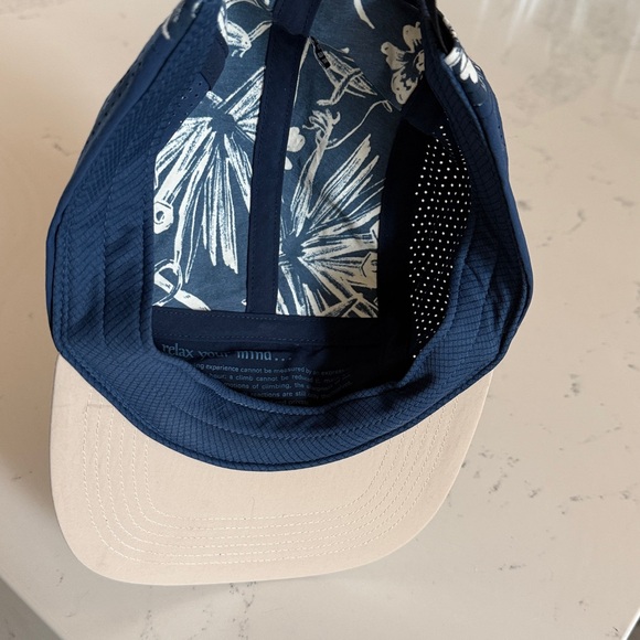 Patagonia Graphic Maclure Five-Panel Hat Limited Edition Navy Blue/ Tan Color - Picture 9 of 10